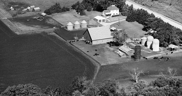 Vintage Aerial photo from 1979 in Adair County, IA