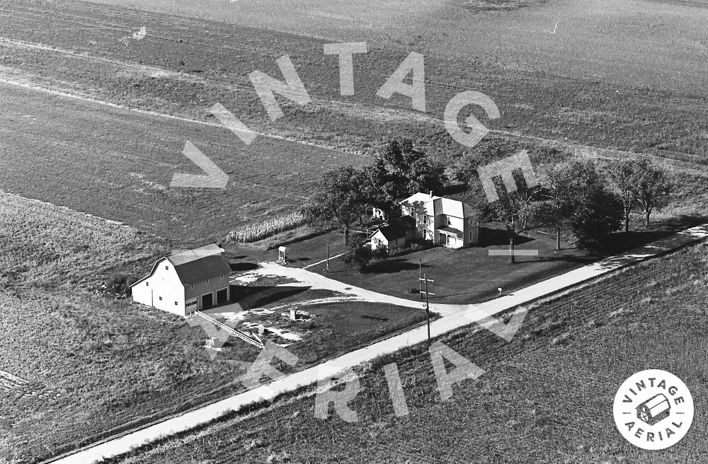 Vintage Aerial Indiana White County 1965 39CWH8