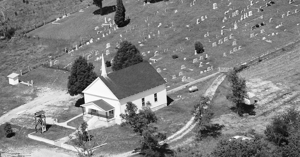 Vintage Aerial photo from 1986 in Mercer County, KY