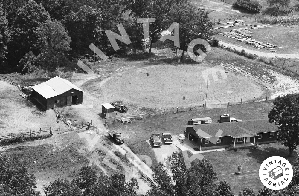 Vintage Aerial Kentucky Meade County 1985 75BME8