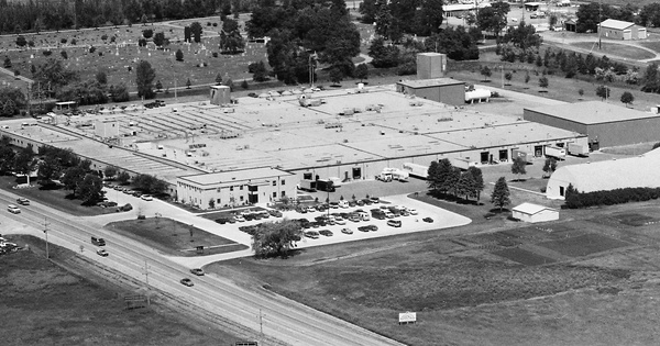 Vintage Aerial photo from 1988 in Dickinson County, IA