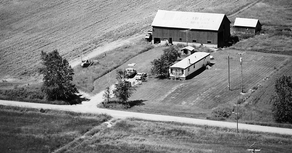Vintage Aerial photo from 1984 in Sanilac County, MI