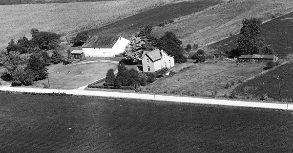Vintage Aerial photo from 1972 in Jay County, IN