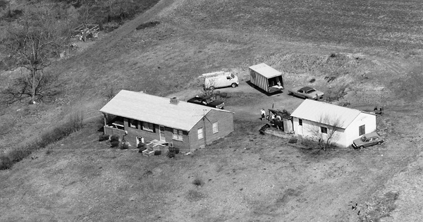 Vintage Aerial photo from 1987 in Rappahannock County, VA