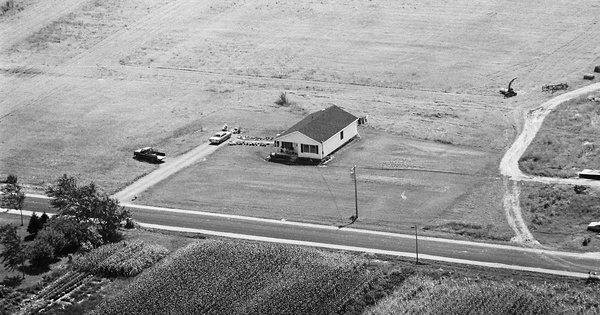 Vintage Aerial photo from 1981 in Genesee County, NY