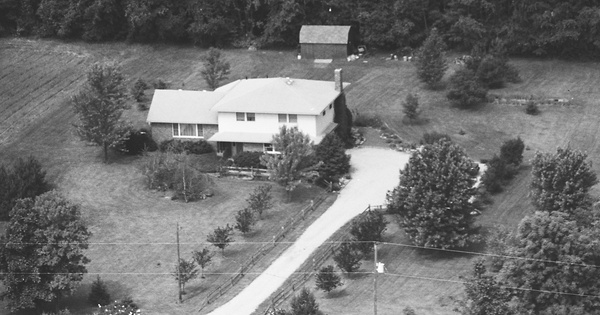 Vintage Aerial photo from 1989 in Delaware County, OH