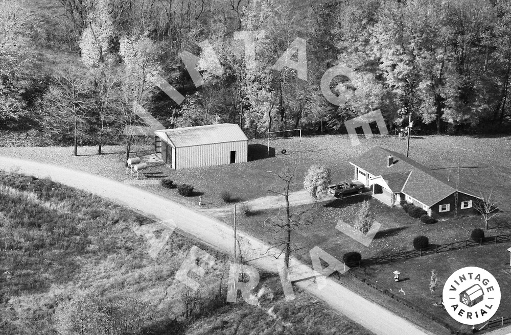 Vintage Aerial Ohio Belmont County 1986 120XBM1