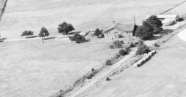 Vintage Aerial photo from 1985 in Montague County, TX