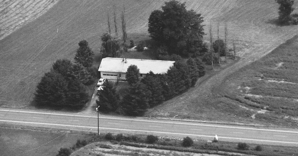 Vintage Aerial photo from 1990 in Tioga County, NY