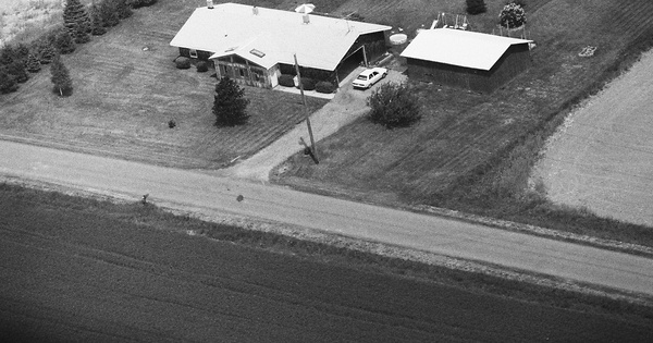 Vintage Aerial photo from 1992 in Tompkins County, NY