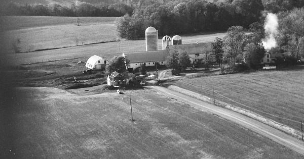 Vintage Aerial photo from 1983 in Tioga County, NY