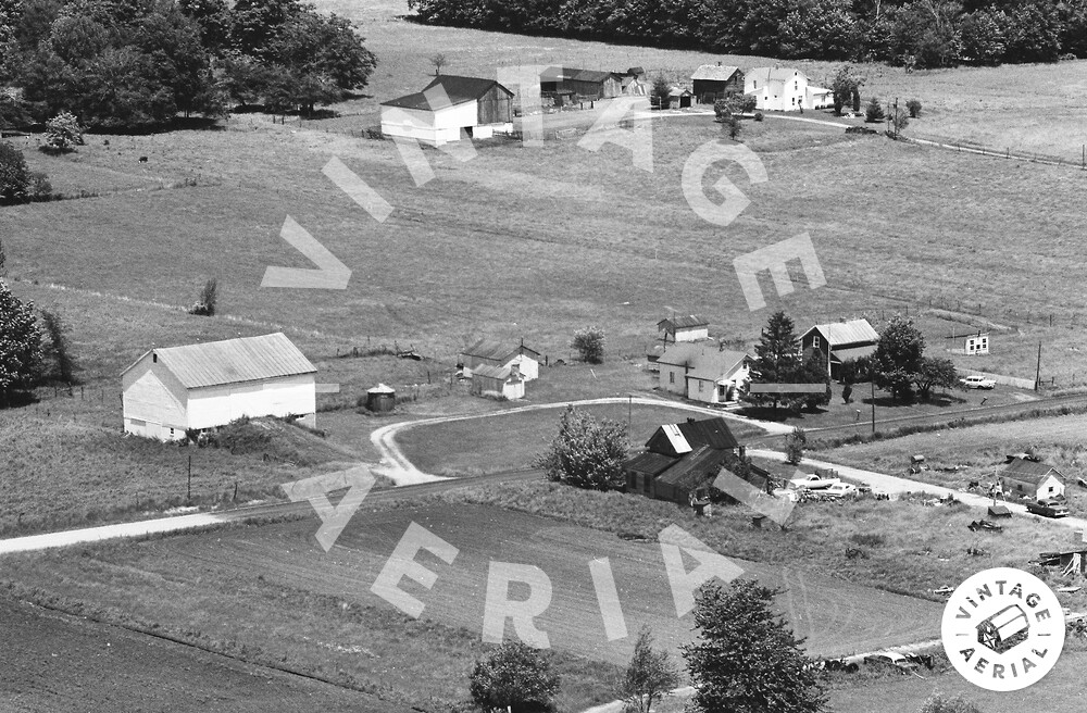 Vintage Aerial Ohio Morrow County 1968 12OMO9