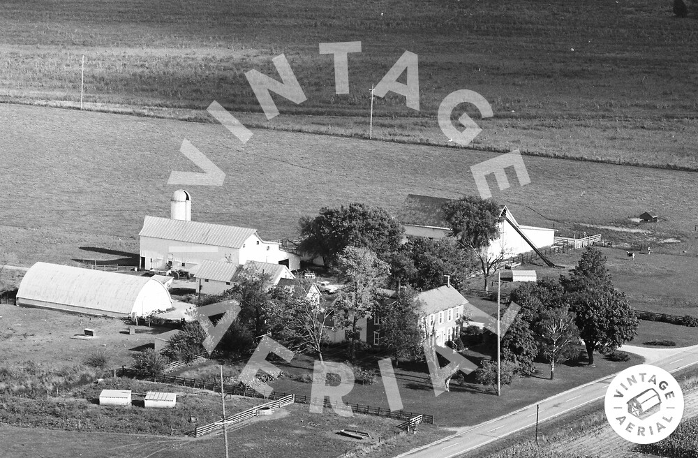 Vintage Aerial Ohio Champaign County 1968 2OCH9