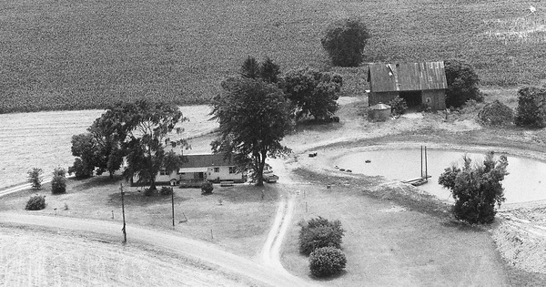 Vintage Aerial photo from 1974 in Wood County, OH