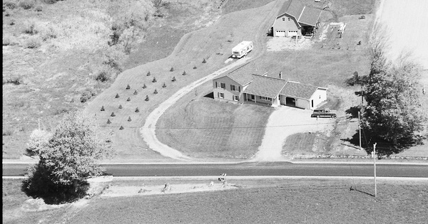 Vintage Aerial photo from 1995 in Wyoming County, NY