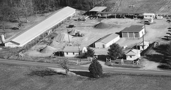 Vintage Aerial photo from 1987 in Goochland County, VA