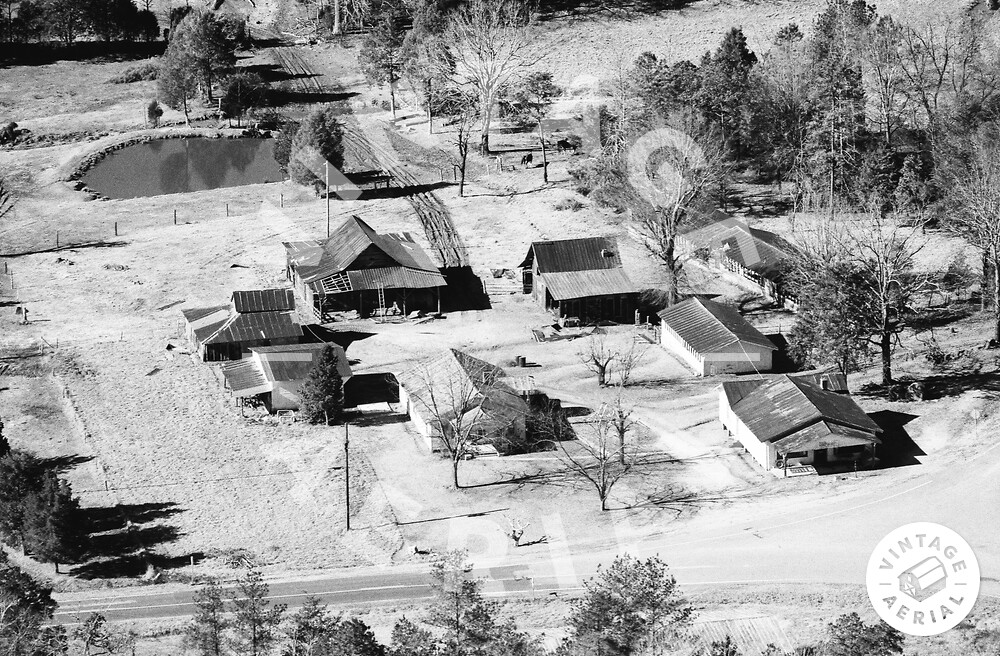 Vintage Aerial North Carolina Anson County 1990 214BAN33