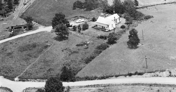 Vintage Aerial photo from 1963 in Franklin County, VA