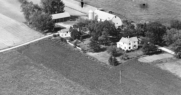 Vintage Aerial photo from 1964 in Dodge County, WI