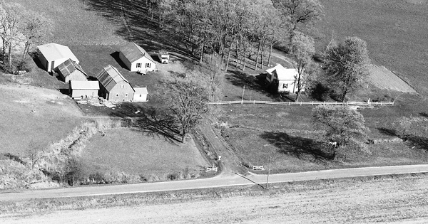 Vintage Aerial photo from 1987 in Jackson County, WI