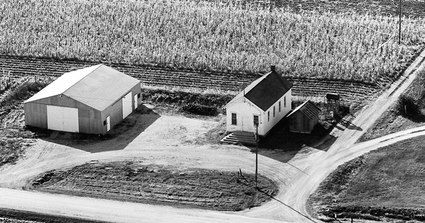Vintage Aerial photo from 1964 in Iowa County, WI