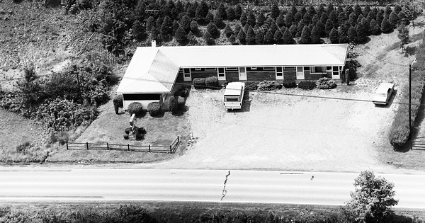 Vintage Aerial photo from 1973 in Clarion County, PA