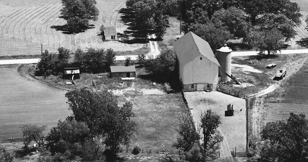 Vintage Aerial photo from 1977 in Jefferson County, WI