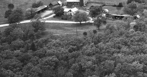 Vintage Aerial photo from 1973 in Juneau County, WI