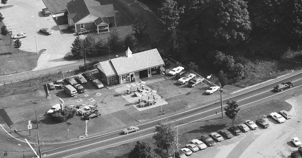 Vintage Aerial photo from 1985 in Fairfield County, CT