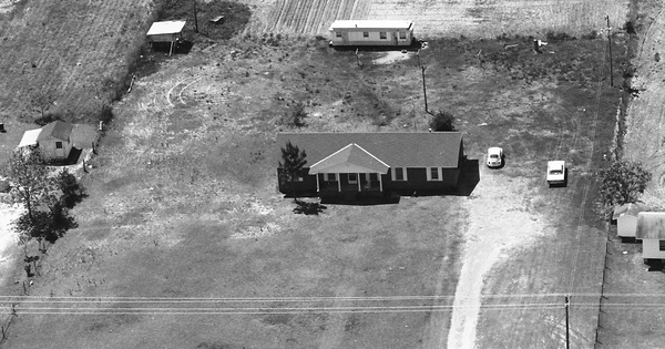 Vintage Aerial photo from 1977 in Tift County, GA