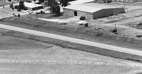 Vintage Aerial photo from 1987 in Caddo County, OK