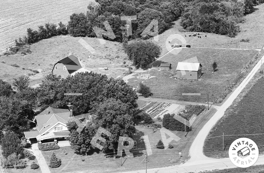 Vintage Aerial Illinois Schuyler County 1967 34ASC32