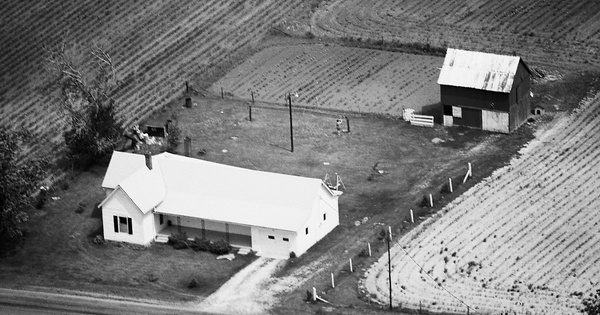 Vintage Aerial photo from 1976 in Boone County, IN