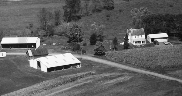 Vintage Aerial photo from 1990 in Columbia County, PA