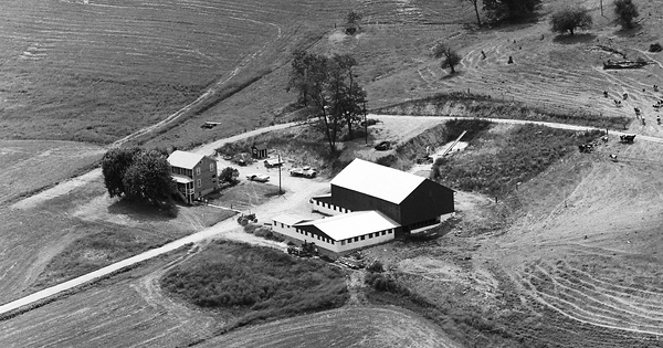 Vintage Aerial photo from 1972 in Huntingdon County, PA