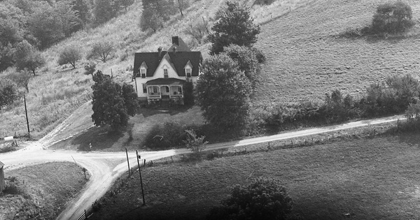 Vintage Aerial photo from 1973 in Greene County, PA