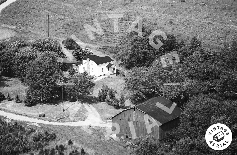 Vintage Aerial Pennsylvania Jefferson County 1976 54DJE20