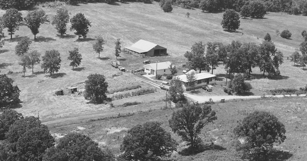 Vintage Aerial photo from 1980 in Polk County, MO