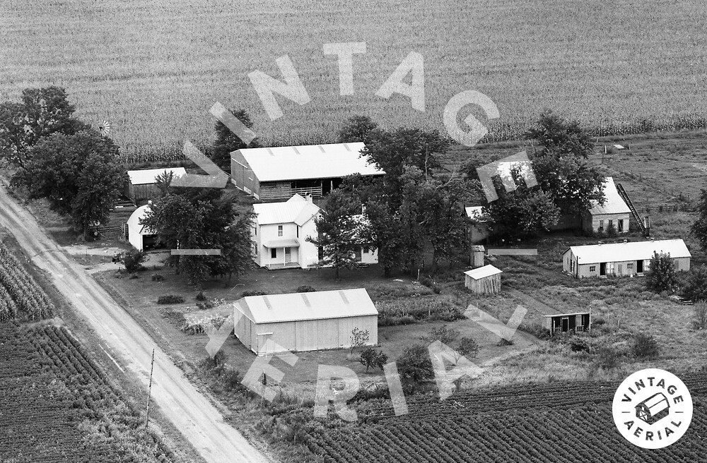 Vintage Aerial Illinois Effingham County 1975 8DEF27