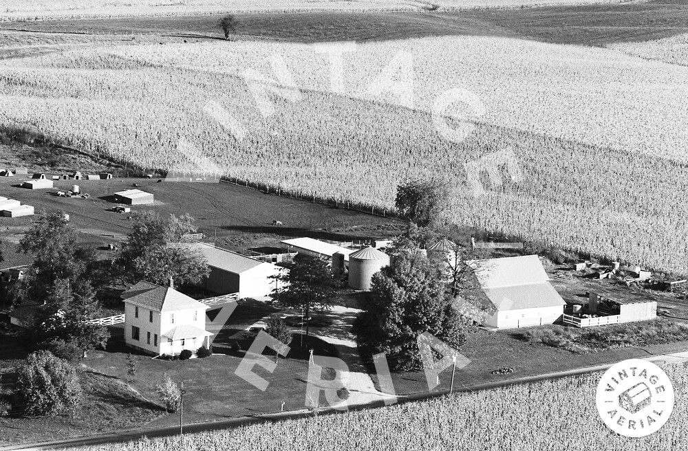 Vintage Aerial Illinois Rock Island County 1976 33BRI16