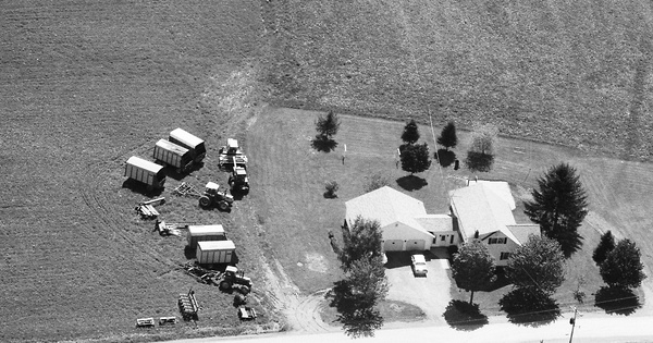 Vintage Aerial photo from 1990 in Cattaraugus County, NY