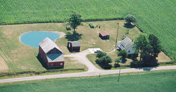 Vintage Aerial photo from 2001 in Defiance County, OH