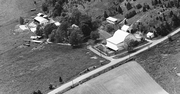 Vintage Aerial photo from 1975 in Page County, VA