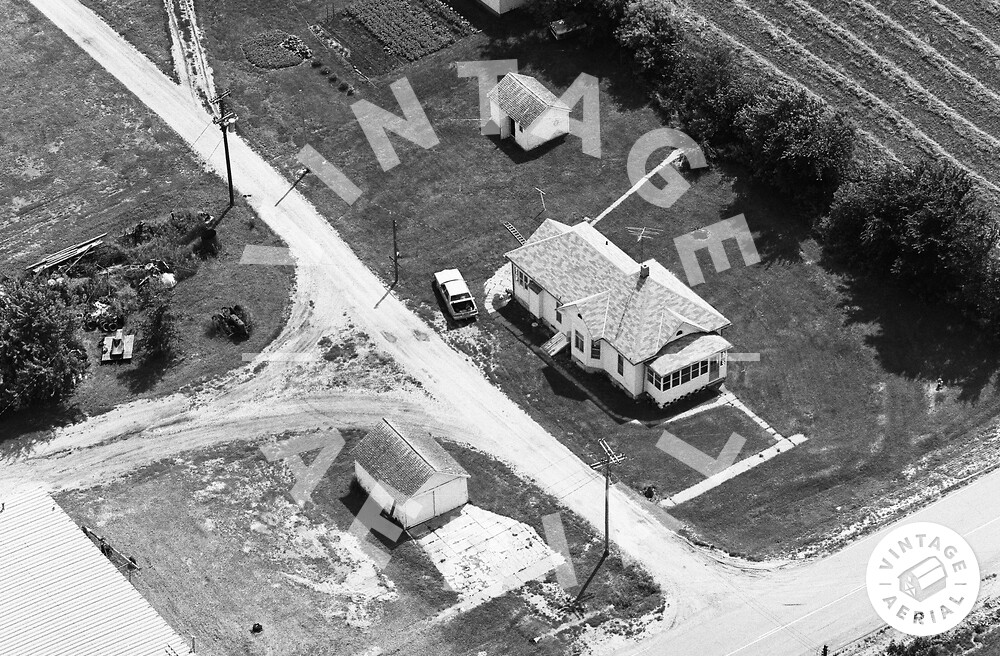 Vintage Aerial Nebraska Thurston County 1982 7MTH9