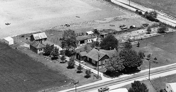 Vintage Aerial photo from 1964 in Madison County, OH
