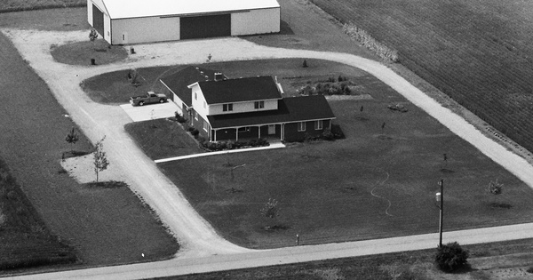 Vintage Aerial photo from 1982 in Madison County, OH