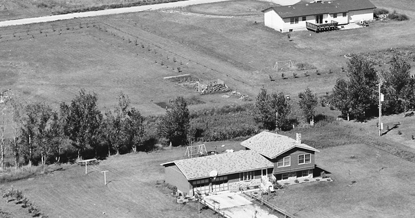 Vintage Aerial photo from 1981 in Stevens County, MN