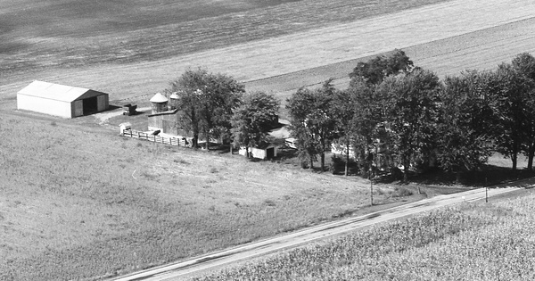 Vintage Aerial photo from 1973 in Hancock County, OH