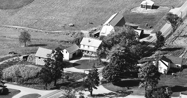 Vintage Aerial photo from 1967 in Chittenden County, VT