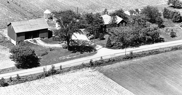 Vintage Aerial photo from 1964 in Huron County, OH